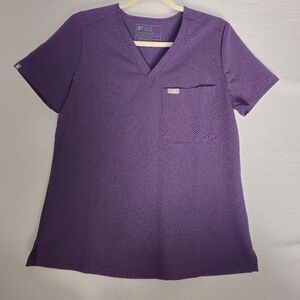 Figs NWT Catarina scrub top Ultraviolet/Dark purple size S Petite